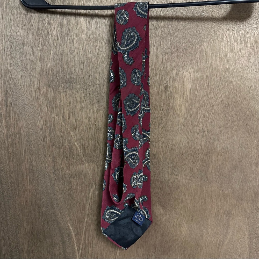 Vintage Oscar de la Renta Couture Tie - Picture 2 of 4